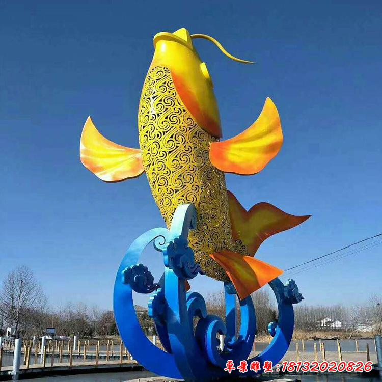大型動(dòng)物不銹鋼鯉魚(yú)2