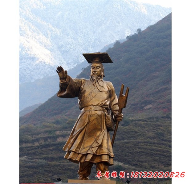 古代人物雕塑，大禹雕塑